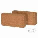Vidaxl bloc de coco 40 pcs 650 g 20 x 10 x 4 cm Vidaxl bloc de coco 40 pcs 650 g 20 x 10 x 4 cm