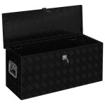 Vidaxl boîte en aluminium 90, 5x35x40 cm noir Vidaxl boîte en aluminium 90, 5x35x40 cm noir