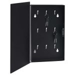 Vidaxl bote  cls avec panneau magntique noir 30x20x5, 5 cm