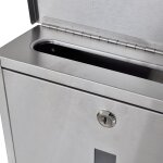 Vidaxl bote aux lettres en acier inoxydable