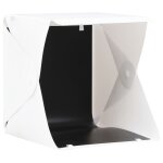 Vidaxl bote  lumire de studio led pliable 23x25x25 cm blanc