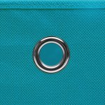 Vidaxl botes de rangement 10 pcs tissu intiss 28x28x28 cm bleu azur
