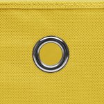 Vidaxl botes de rangement 10 pcs tissu intiss 28x28x28 cm jaune
