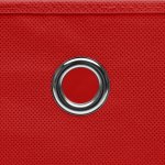 Vidaxl botes de rangement 10 pcs tissu intiss 28x28x28 cm rouge