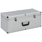 Vidaxl boîtes de rangement 2 pcs argenté aluminium Vidaxl boîtes de rangement 2 pcs argenté aluminium
