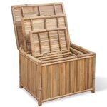 Vidaxl bo�te de rangement 3 pcs bambou