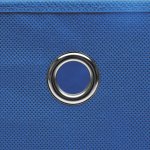 Vidaxl botes de rangement 4 pcs tissu intiss 28x28x28 cm bleu