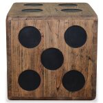 Vidaxl bote de rangement bois mindi 40 x 40 x 40 cm design ds