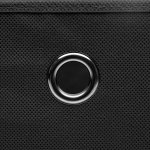 Vidaxl bo�tes de rangement avec couvercles 10 pcs 28x28x28 cm noir