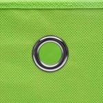 Vidaxl bo�tes de rangement avec couvercles 10 pcs 28x28x28 cm vert