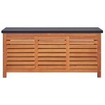 Vidaxl boîte de rangement de jardin 117x50x55 cm eucalyptus solide Vidaxl boîte de rangement de jardin 117x50x55 cm eucalyptus solide