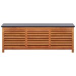 Vidaxl boîte de rangement de jardin 150x50x55 cm eucalyptus solide Vidaxl boîte de rangement de jardin 150x50x55 cm eucalyptus solide