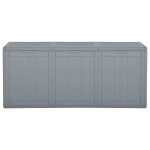 Vidaxl boîte de rangement de jardin 270 l gris pp Vidaxl boîte de rangement de jardin 270 l gris pp