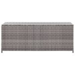 Vidaxl boîte de rangement de jardin gris 120x50x60 cm résine tressée Vidaxl boîte de rangement de jardin gris 120x50x60 cm résine tressée