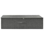 Vidaxl bote de rangement tissu 70x40x18 cm anthracite
