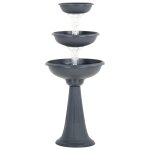 Vidaxl bols  fleurs gris 50x114 cm