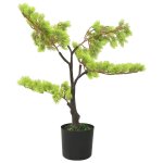 Vidaxl bonsa de cyprs artificiel avec pot 60 cm vert