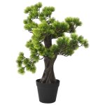 Vidaxl bonsa de pin artificiel avec pot 60 cm vert