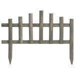 Vidaxl bordure de jardin 10 pcs bois de sapin 4, 4 m
