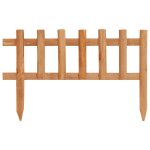 Vidaxl bordure de jardin 10 pcs bois de sapin 4, 4 m