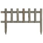 Vidaxl bordure de jardin 10 pcs bois de sapin 4, 4 m