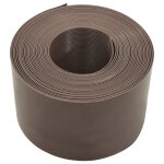 Vidaxl bordure de jardin marron pe 10 m 15 cm