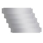 Vidaxl bordure de pelouse 5 pcs acier galvanis 100 x 20 cm