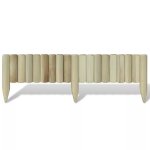 Vidaxl bordure de pelouse 5 pcs bois 120 cm