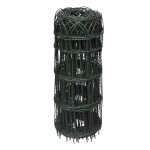 Vidaxl bordure de pelouse fer enduit de poudre 10x0, 65 m