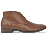 Vidaxl bottines  lacets pour hommes marron pointure 42 cuir pu