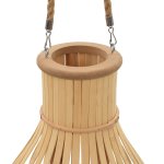 Vidaxl bougeoir suspendu bambou naturel
