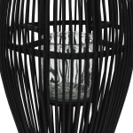 Vidaxl bougeoir suspendu bambou noir 95 cm