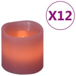 Vidaxl bougie lectrique led 12 pcs minuterie tlcommande blanc chaud