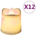 Vidaxl bougies électriques sans flamme à led 12 pcs blanc chaud Vidaxl bougies électriques sans flamme à led 12 pcs blanc chaud
