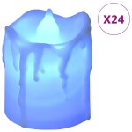 Vidaxl bougies lectriques sans flamme  led colores 24 pcs