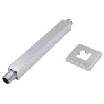 Vidaxl bras de support de douche carr inox 201 argent 20 cm