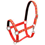 Vidaxl bride  cheval 2 pcs taille de cob nylon rouge