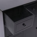 Vidaxl buffet avec 10 tiroirs noir 113 x 30 x 79 cm bois Vidaxl buffet avec 10 tiroirs noir 113 x 30 x 79 cm bois