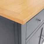 Vidaxl buffet 110x33, 5x70 cm bois de chne massif