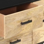 Vidaxl buffet 110x33x64 cm bois de manguier massif