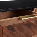 Vidaxl buffet 115x35x70 cm bois d'acacia massif et mdf Vidaxl buffet 115x35x70 cm bois d'acacia massif et mdf