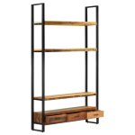 Vidaxl buffet 118x30x200 cm bois de rcupration massif