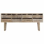 Vidaxl buffet 140 x 30 x 60 cm bois de manguier massif