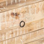 Vidaxl buffet 151x40x75 cm bois d'acacia brut