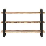 Vidaxl buffet avec 3 étagères 120x40x75 cm bois de récupération massif Vidaxl buffet avec 3 étagères 120x40x75 cm bois de récupération massif