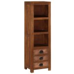 Vidaxl buffet avec 3 tiroirs 40x30x130 cm bois massif de manguier