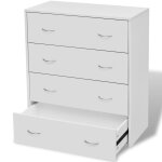 Vidaxl buffet avec 4 tiroirs 60 x 30, 5 x 71 cm blanc Vidaxl buffet avec 4 tiroirs 60 x 30, 5 x 71 cm blanc
