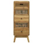 Vidaxl buffet avec 5 tiroirs marron 37x30x97, 5 cm bois