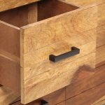 Vidaxl buffet 58x30x75 cm bois massif