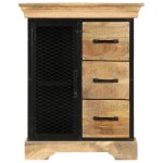 Vidaxl buffet 60 x 30 x 75 cm bois de manguier massif Vidaxl buffet 60 x 30 x 75 cm bois de manguier massif